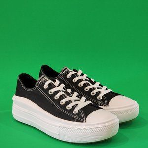 Converse All Star Move Low Classic Black Women's Platform Sneakers 570256C NWT